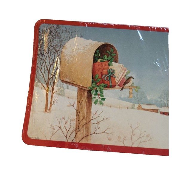 NOS Vintage Hallmark Christmas Postcards Set of 20 Season’s Greetings Mailbox - Picture 4 of 5